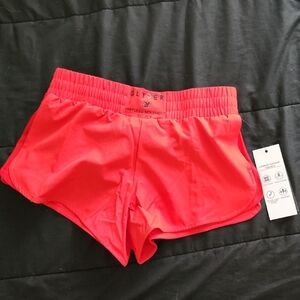 Gildan Women's Red Athletic Shorts